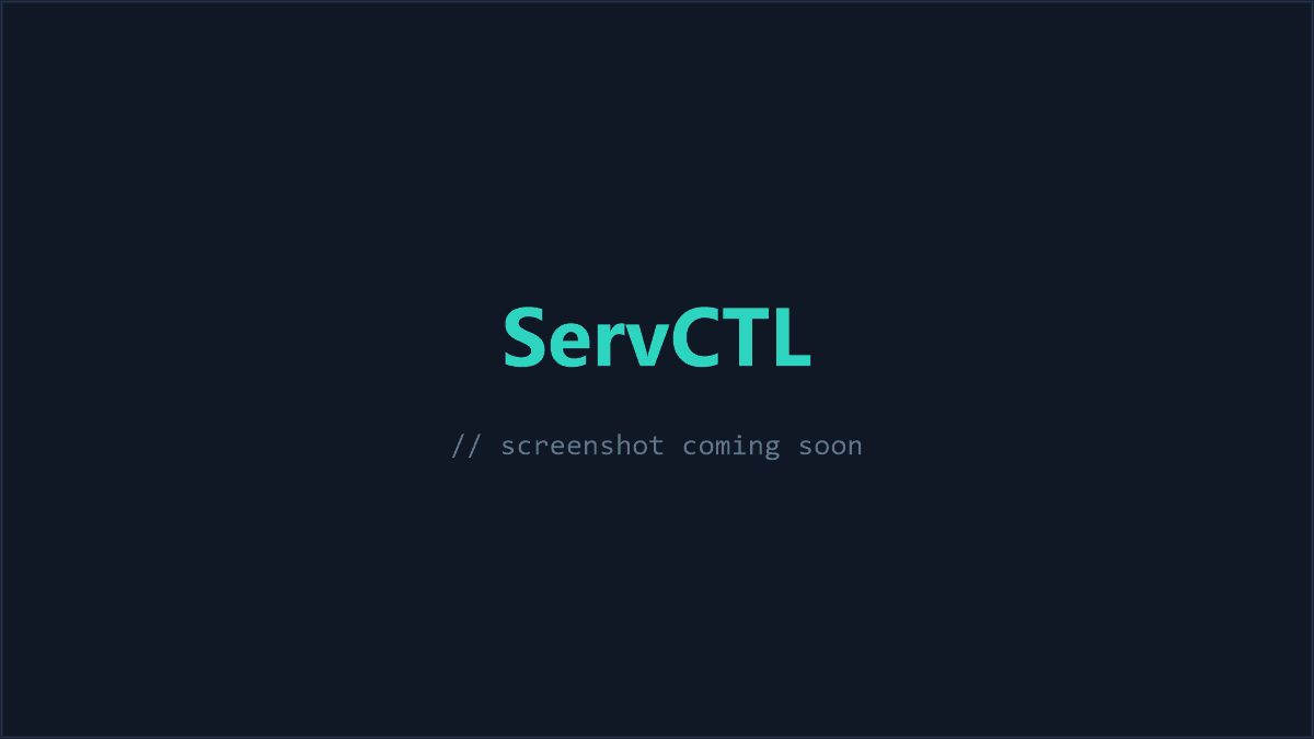 ServCTL preview